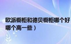 欧派橱柜和德贝橱柜哪个好（益有橱柜和欧派橱柜的性价比哪个高一些）