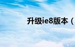 升级ie8版本（升级ie浏览器）