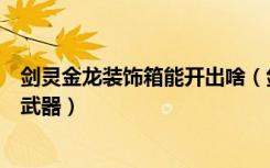 剑灵金龙装饰箱能开出啥（剑灵金龙装饰箱能开出什么剑士武器）