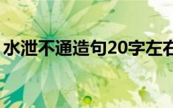 水泄不通造句20字左右（水泄不通怎么造句）