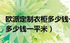 欧派定制衣柜多少钱一个平方（欧派定制衣柜多少钱一平米）