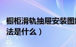 橱柜滑轨抽屉安装图解（橱柜抽屉轨道安装方法是什么）