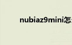 nubiaz9mini怎么样（nubiaz9）