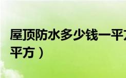 屋顶防水多少钱一平方米（屋顶防水多少钱一平方）