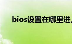 bios设置在哪里进入（bios设置在哪）