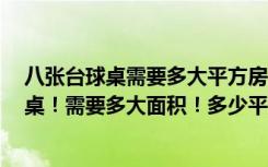 八张台球桌需要多大平方房子（室内摆一张英式的8球台球桌！需要多大面积！多少平米）