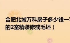 合肥北城万科房子多少钱一平方（合肥万科城有没有未卖完的2室精装修或毛坯）