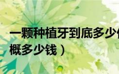 一颗种植牙到底多少价格（种植牙一颗价格大概多少钱）