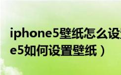 iphone5壁纸怎么设置原图（谁来说下iphone5如何设置壁纸）