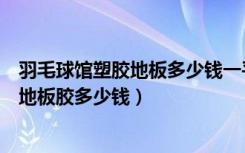 羽毛球馆塑胶地板多少钱一平（铺一块标准羽毛球塑胶场地地板胶多少钱）