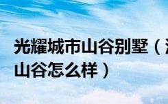 光耀城市山谷别墅（深圳东半山别墅光耀城市山谷怎么样）