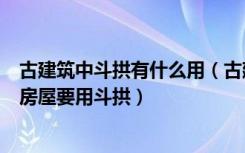 古建筑中斗拱有什么用（古建筑用斗拱有什么用途什么样的房屋要用斗拱）