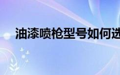 油漆喷枪型号如何选择（油漆喷枪型号）