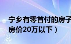 宁乡有零首付的房子吗（宁乡二手房零首付,房价20万以下）