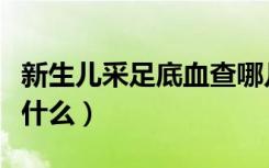 新生儿采足底血查哪几项（采新生儿足底血查什么）