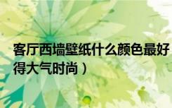 客厅西墙壁纸什么颜色最好（客厅装什么壁纸颜色及图案显得大气时尚）