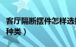 客厅隔断摆件怎样选择（客厅活动隔断有哪些种类）