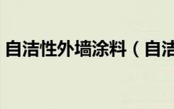 自洁性外墙涂料（自洁外墙涂料价格怎么样）