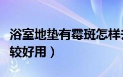 浴室地垫有霉斑怎样去除（浴室用地垫哪种比较好用）