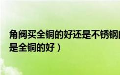 角阀买全铜的好还是不锈钢的好（大家觉得不锈钢角阀好还是全铜的好）