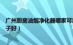 广州厨房油烟净化器哪家可靠（广州厨房油烟净化器什么牌子好）