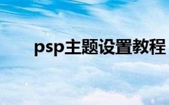 psp主题设置教程（psp主题怎么用）