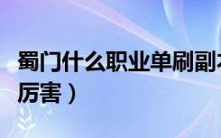 蜀门什么职业单刷副本好一些（蜀门什么职业厉害）