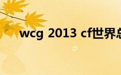 wcg 2013 cf世界总决赛（wcg2013）