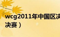 wcg2011年中国区决赛（wcg2012中国区总决赛）