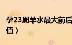 孕23周羊水最大前后径5.8（孕23周羊水正常值）