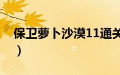 保卫萝卜沙漠11通关视频（保卫萝卜沙漠11）