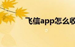 飞信app怎么收费（飞信收费）