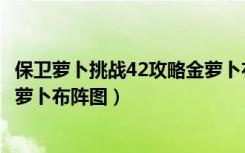 保卫萝卜挑战42攻略金萝卜布阵图（保卫萝卜挑战35攻略金萝卜布阵图）