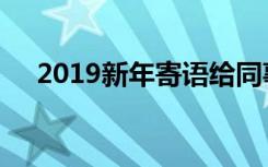 2019新年寄语给同事（2019新年寄语）