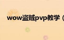 wow盗贼pvp教学（wow盗贼pve天赋）