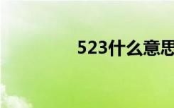 523什么意思（5230xm）