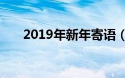 2019年新年寄语（2019年新年寄语）