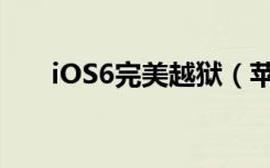 iOS6完美越狱（苹果6 0 1完美越狱）