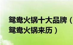 鸳鸯火锅十大品牌（鸳鸯电火锅哪个牌子好,鸳鸯火锅来历）