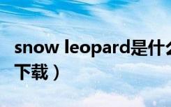 snow leopard是什么意思（snow leopard 下载）