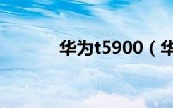 华为t5900（华为t5900手机）