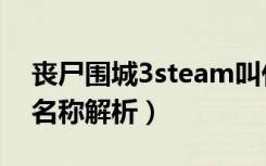 丧尸围城3steam叫什么（丧尸围城3steam名称解析）