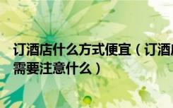 订酒店什么方式便宜（订酒店最便宜的方法是什么入住酒店需要注意什么）