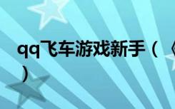 qq飞车游戏新手（《qq飞车》暴风游戏攻略）