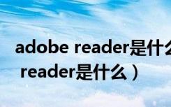 adobe reader是什么软件怎样下载（adobe reader是什么）