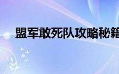 盟军敢死队攻略秘籍（盟军敢死队攻略）