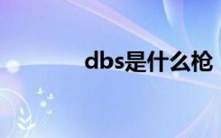 dbs是什么枪（DBS是什么）