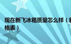 现在新飞冰箱质量怎么样（新飞冰箱质量怎么样,新飞冰箱价格表）