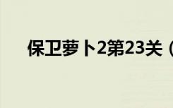 保卫萝卜2第23关（保卫萝卜2安卓版）