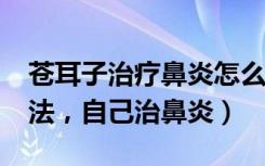 苍耳子治疗鼻炎怎么治?（苍耳子治疗鼻炎方法，自己治鼻炎）